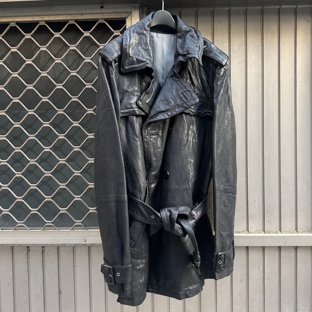 SHEEPSKIN coating leather coat