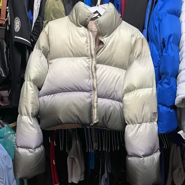 더오픈프로덕트 옴브레 제니 푸퍼 패딩 자켓