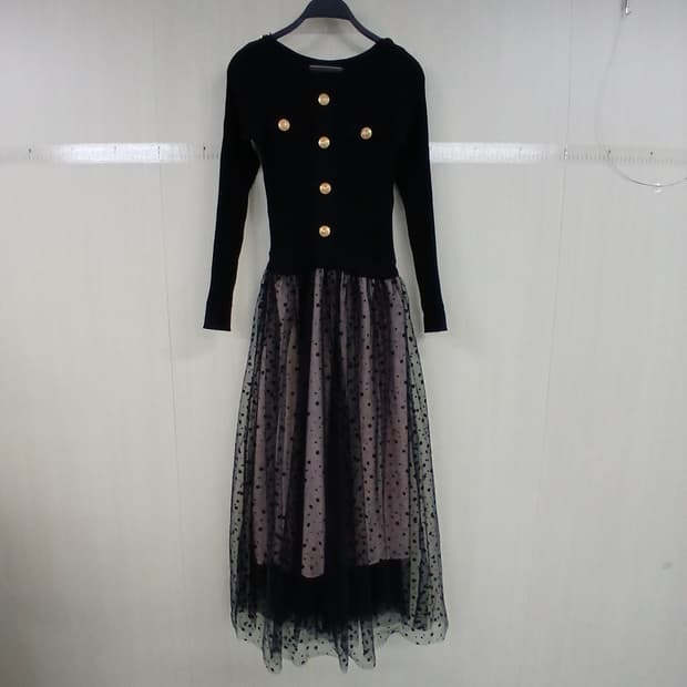 아이레드 알렉시스 롱 원피스 블랙 