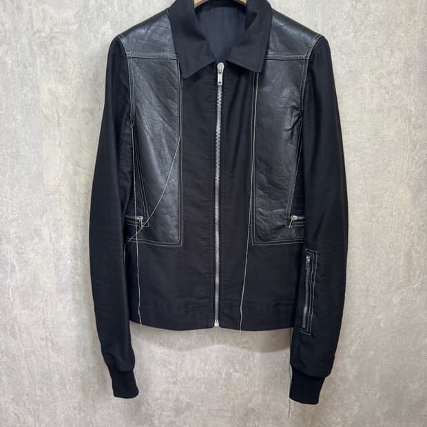 48 / 릭오웬스 19SS 바벨 가죽 자켓