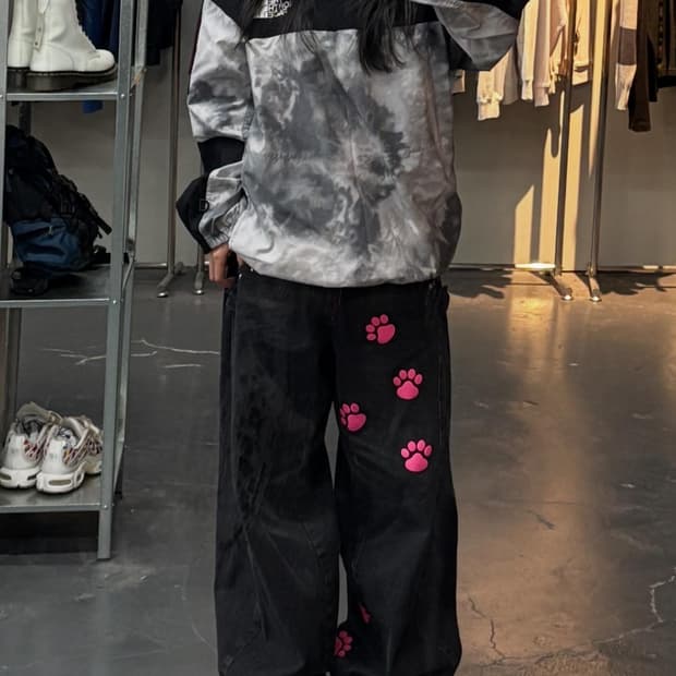 노스페이스 블랙 알바니 크루넥 바람막이 A2399