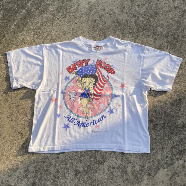 90s Betty Boop All American Crop T-shirt