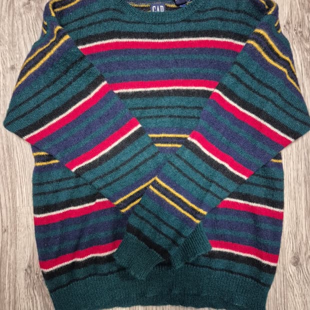 90s old gap 울100 니트