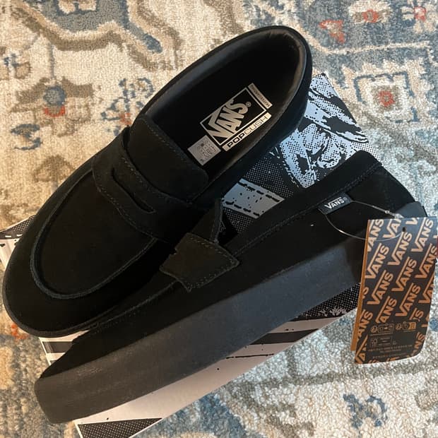 반스 스케이트 로퍼 스웨이드 블랙(새제품,270)