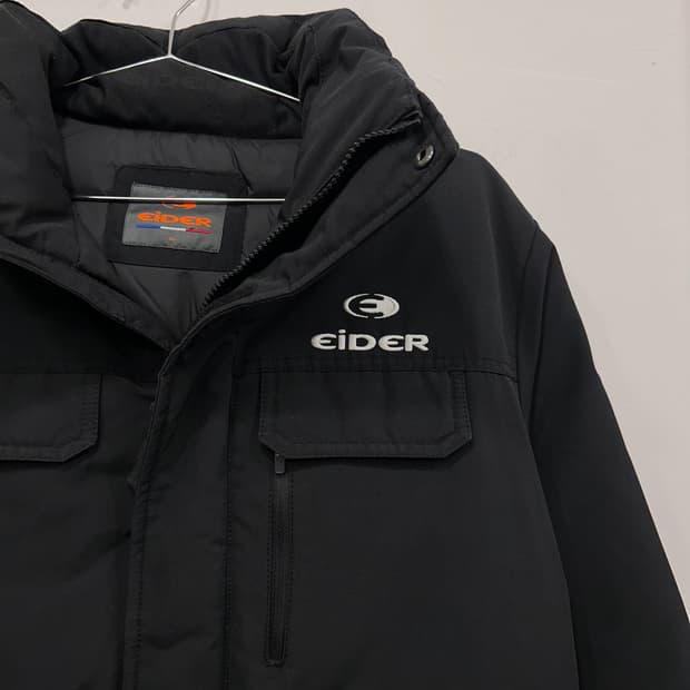 아이더 덕다운 캐쥬얼 사파리 후드 패딩