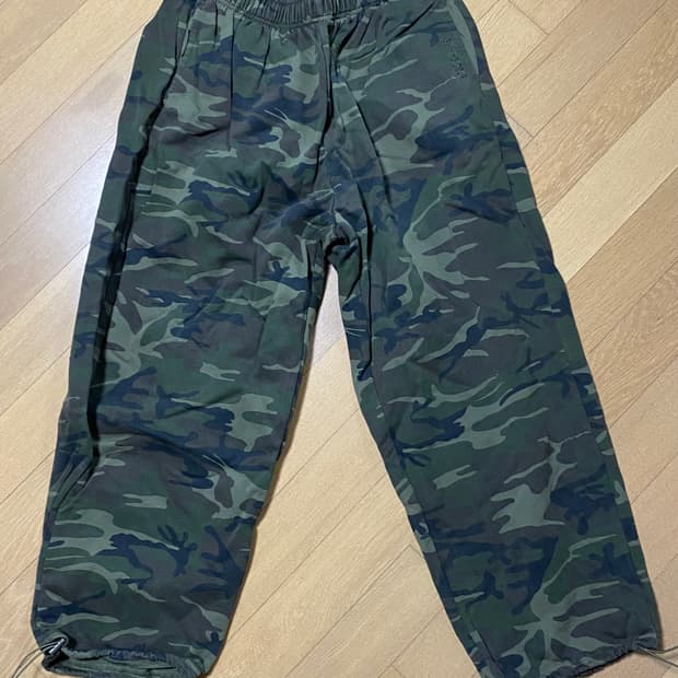 테이크이지 카모 바지. 자이언트핏 솔리드 스웻 팬츠 XL