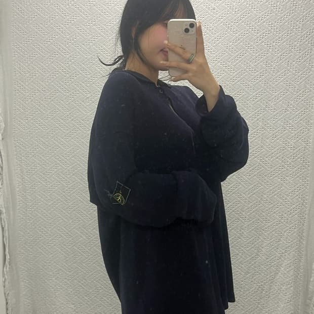 스톤아일랜드 정품 와펜 오버핏 코튼 니트 스웨터 100 C06397