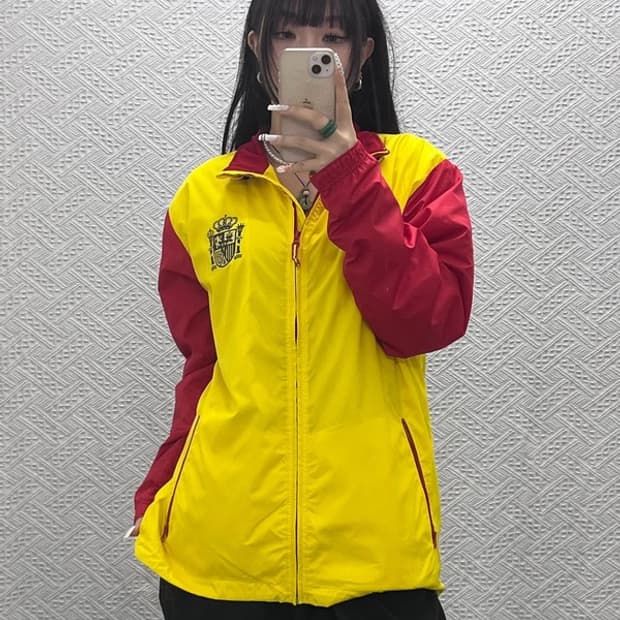 아디다스 스페인 에스파냐 레트로 키치 바람막이 자켓 M C10736