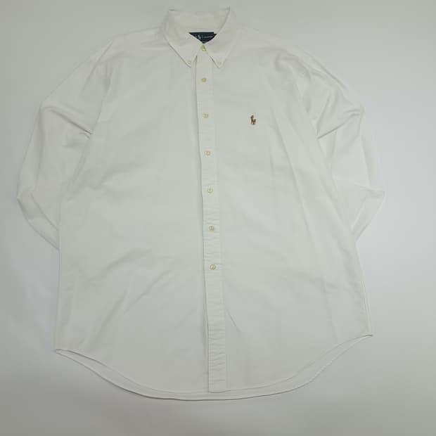 Co632 XL 폴로 랄프로렌 화이트 긴팔 셔츠 남방