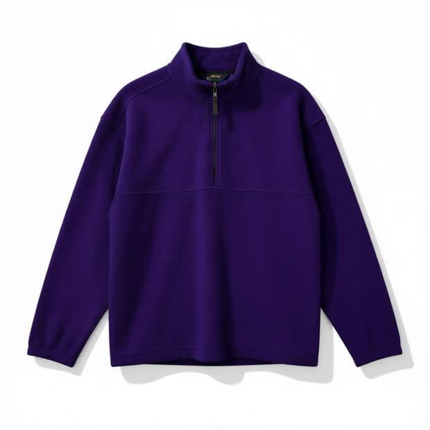 Eddie Bauer 에디바우어 퍼플 하프 집업 플리스 자켓 L