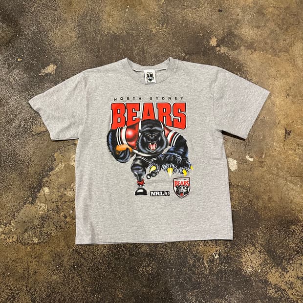 빈티지 90S NRL North Sydney Bears 티셔츠