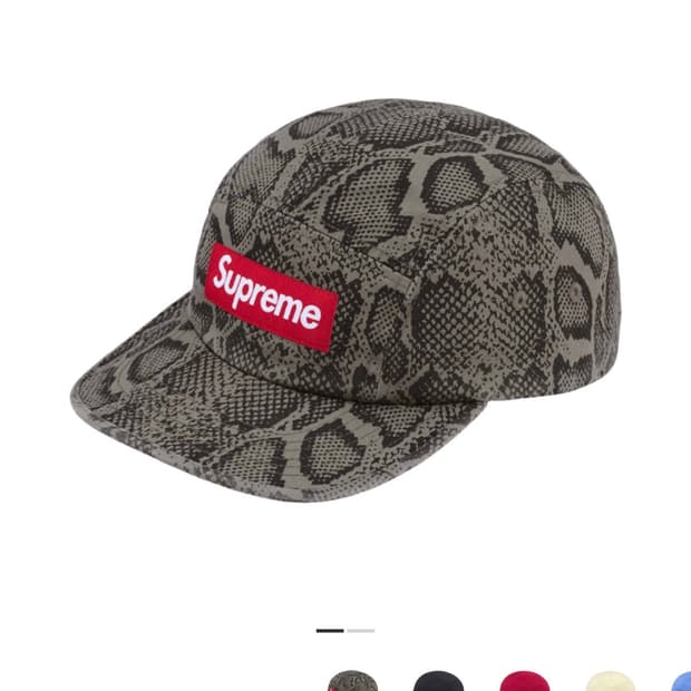 슈프림 스네이크 캠프캡 판매