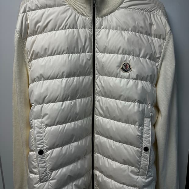 몽클레어 니트패딩 화이트 XXL