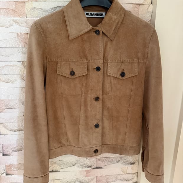 질샌더 스웨이드 자켓