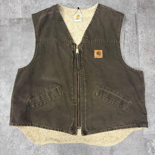 00s 칼하트 dkb 베스트 브라운 조끼 Carhartt Vest