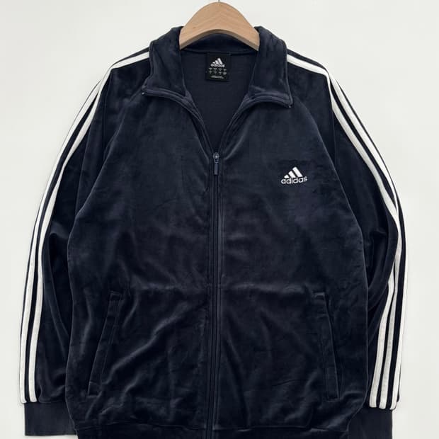 Adidas 아디다스 네이비컬러 벨루어 트랙탑