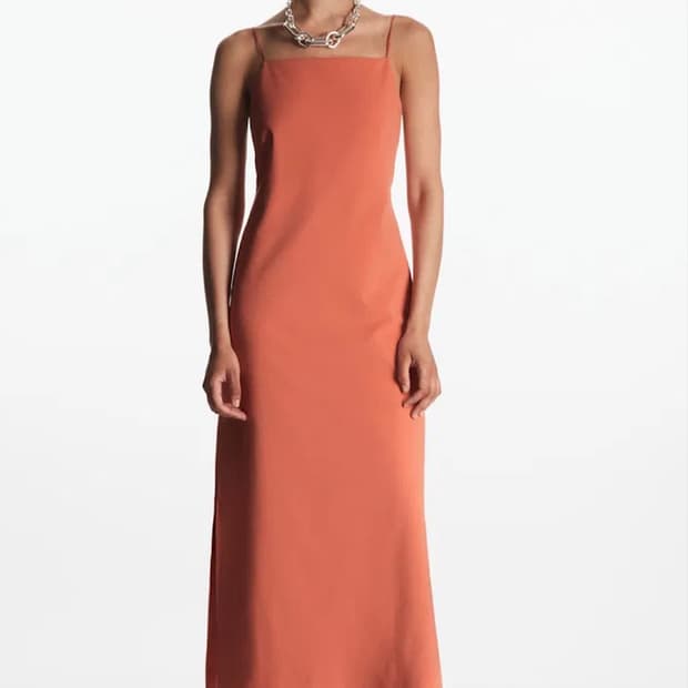 코스 코튼 슬리브리스 원피스