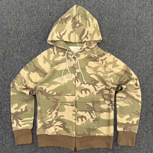 니콜슨&니콜슨 빈티지 여성 카모패턴 후드집업