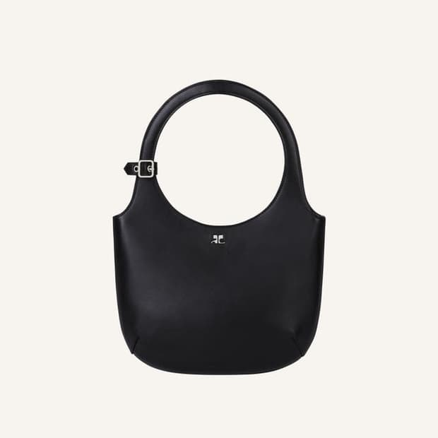 꾸레쥬 홀리 레더 블랙백 25s/s