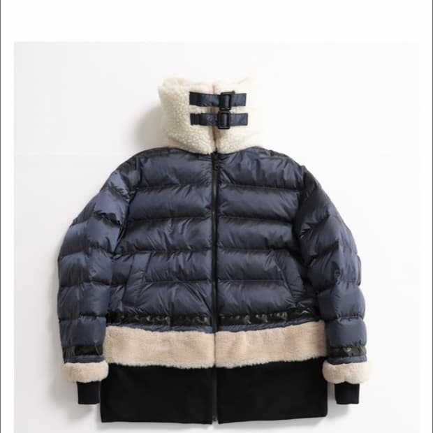 뮤베일 MUVEIL 양털 카라  패딩 자켓 36사이즈