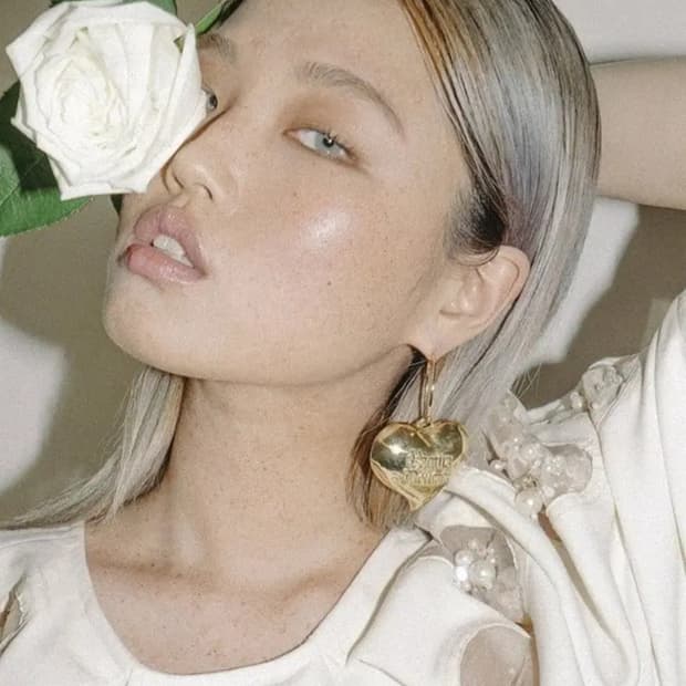 teeth 티스 빅 하트 귀걸이