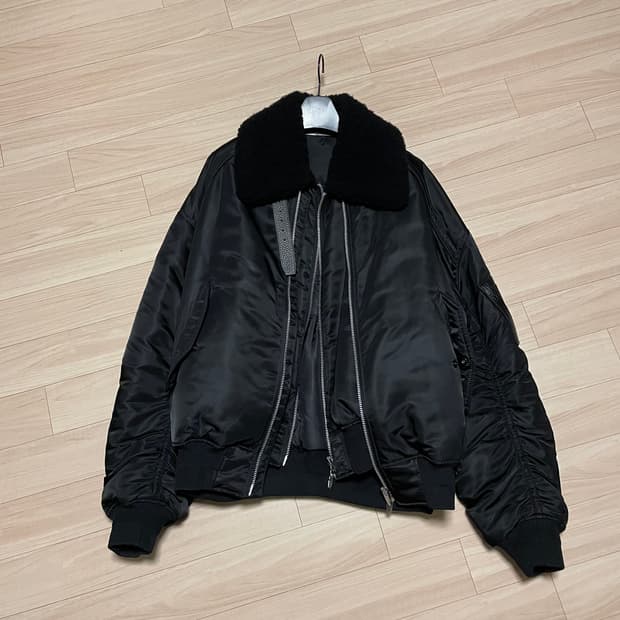 준지 무스탕 ma-1 블랙 46