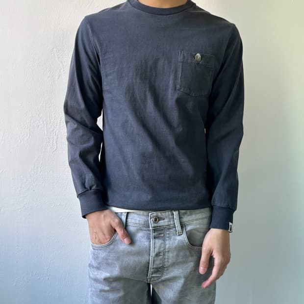 베이프 스몰 로고 롱슬리브