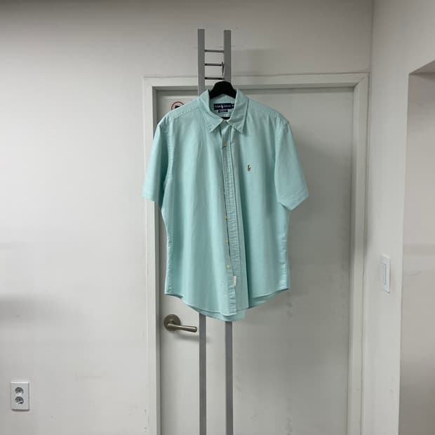 폴로 민트 반팔 셔츠 XL