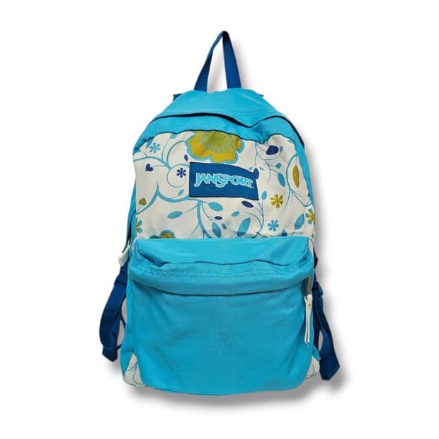 JanSport 잔스포츠 빈티지 플라워 그래픽 슈퍼브레이크 백팩