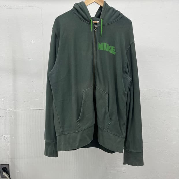 2XL) NIKE OVERSIZE HOOD ZIP-UP