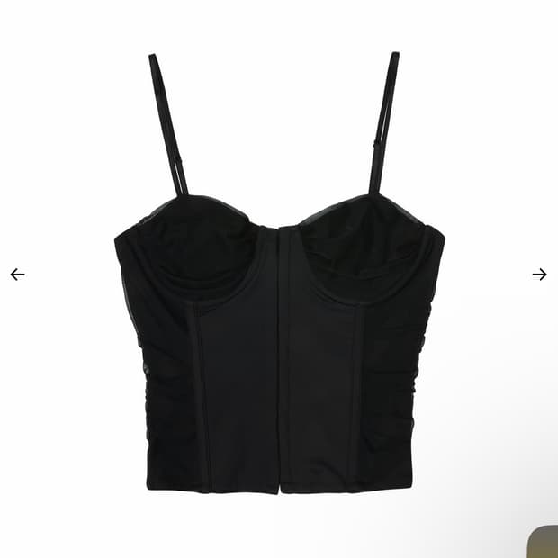 새상품) 보헤미안서울 란제리 셔링 훅 뷔스티에 보헴서