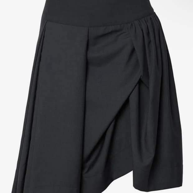 플레어업 Asymmetrical Draped Midi Skirt 1사이즈