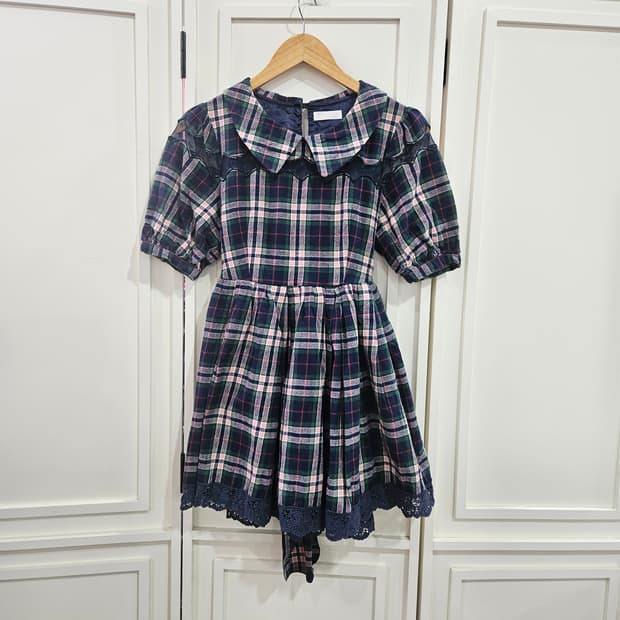 리즈리사 체크 원피스