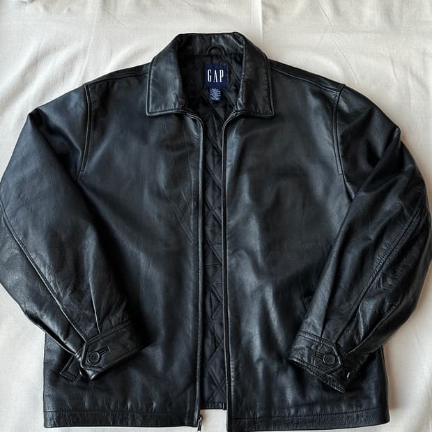 올드갭 GAP 90s 리얼레더 자켓 L