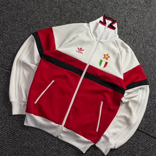 00s 아디다스 AC밀란 레트로 트랙탑 자켓 1624