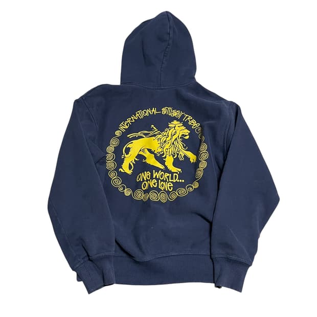 스투시 이스트 라이언 후드티 네이비