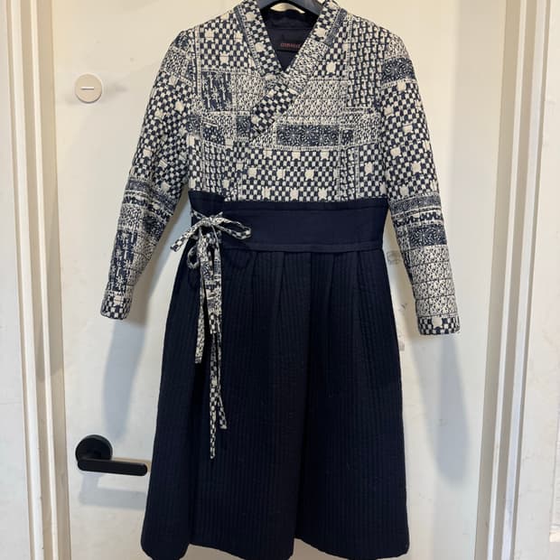 꼬마크 돌실나이 생활한복 철릭 원피스 누빔