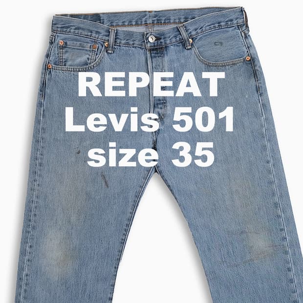 빈티지 리바이스 501 연청 35 인치 LV5013565