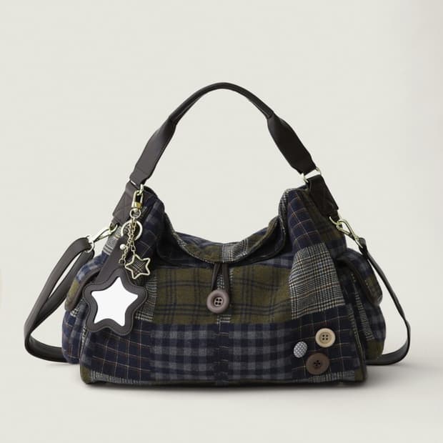 배드블루 패치워크 백