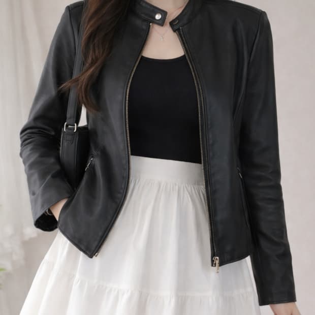 유니클로 레더자켓