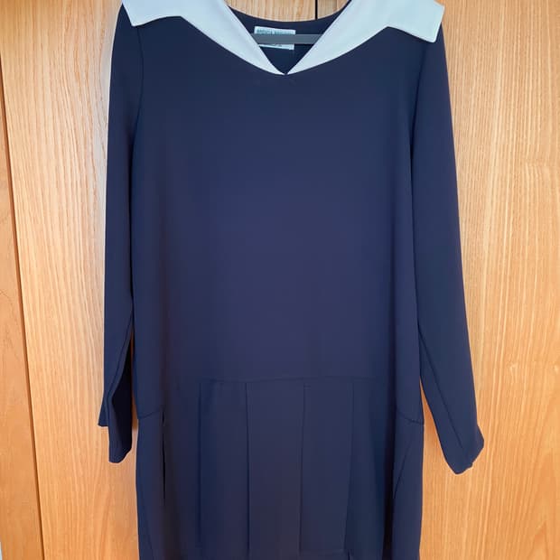 [브렌다브렌든] 카라 원피스 네이비