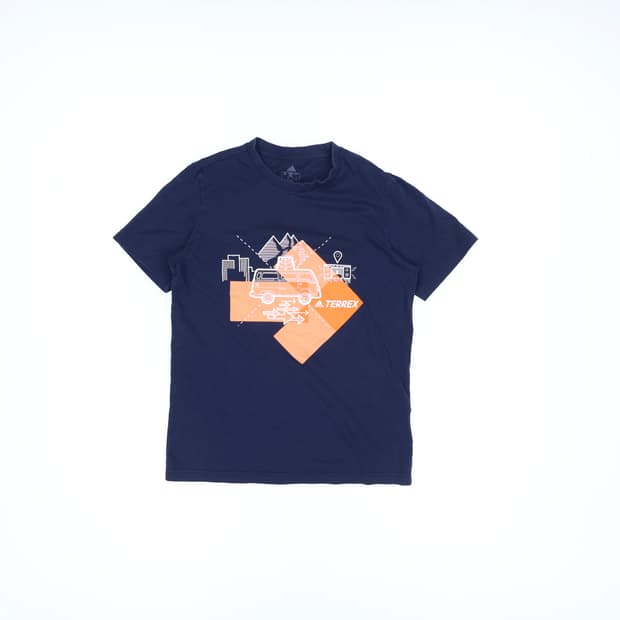 S 아디다스 빅로고 반팔 티셔츠 0407M