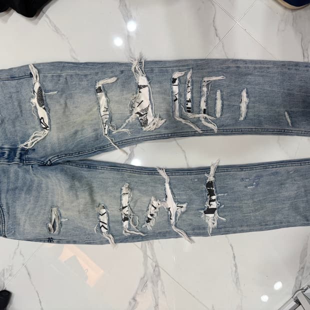 Ksubi 칫치 노웨어 어센틱 트래쉬드 진