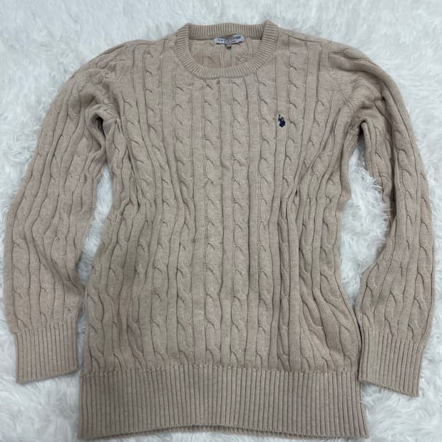 U.S.POLO ASSN 꽈배기 니트