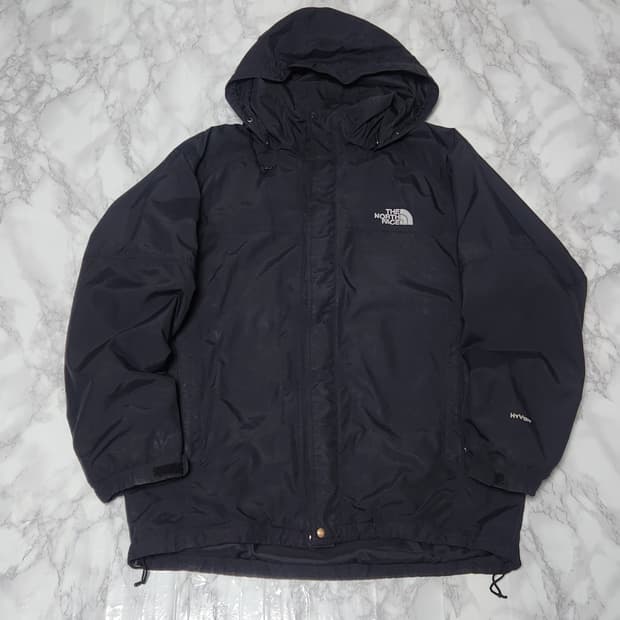 노스페이스 하이벤트 바람막이 블랙 후드 자켓