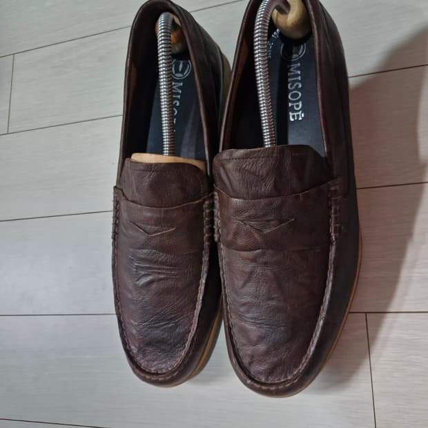 미소페 남성 브라운 소가죽  로퍼 275