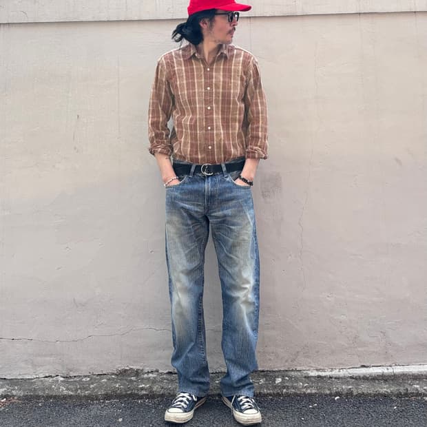 일본 에드윈 505zx 셀비지 데님 팬츠