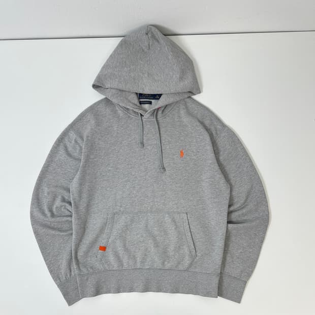 폴로 그레이 후드 오버핏 