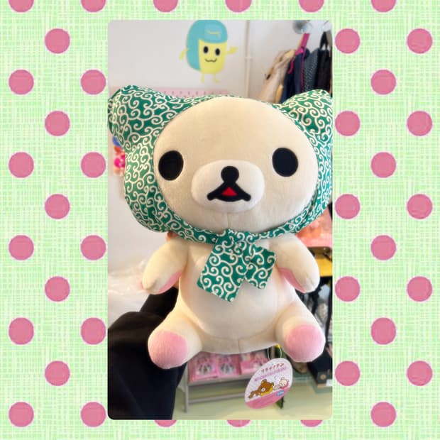 당초무늬 두건 코리락쿠마 