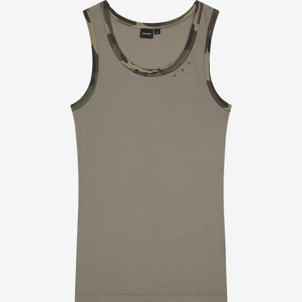 AAKAM Eyelet Contrast Camo Sleeveless